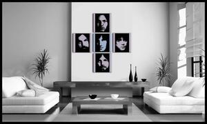 Tablou POP ART pictat manual Pink Floyd 4 bucăți pf