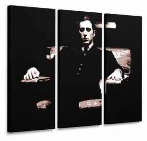 Tablou POP ART pictat manual Nașul 3 buc god10 - 150x100 cm