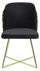 Scaun Alexa Negru Gold