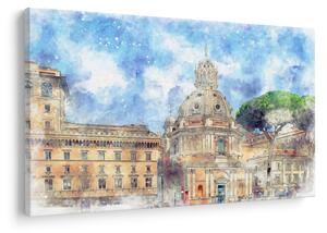 Tablou - Biserica Santa Maria di Loreto, Roma, Italia (90x60 cm)