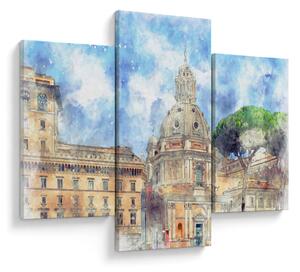 Tablou - Biserica Santa Maria di Loreto, Roma, Italia (90x60 cm)