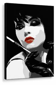 Tablou POP ART pictat manual Pop femeie 1 bucată ppw - 30x40 cm