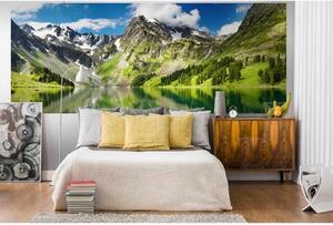 Fototapet panoramic vlies cu lac 375 x 150 cm