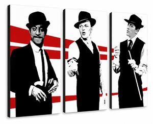 Tablou POP ART pictat manual Rat Pack 3 piese rp - 60x40 cm
