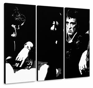 Tablou POP ART pictat manual SCARFACE-AL PACINO 6 bucăți al5 - 90x60 cm