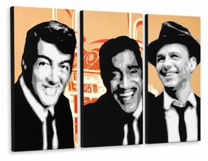 Tablou POP ART pictat manual Rat Pack 3 bucăți rp3 - 60x40 cm