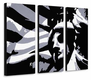 Tablou POP ART pictat manual Statuia Libertății 3 bucăți fs2 - 60x40 cm