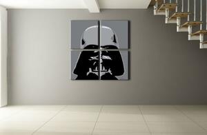 Tablou POP ART pictat manual STAR WARS 4 piese sw - 60x60 cm
