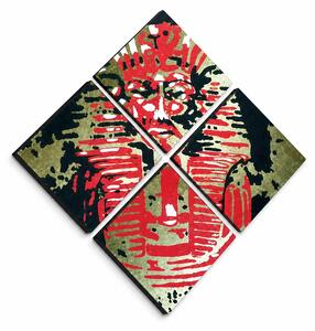 Pictate manual POP Art Tutan Chamon 4 buc pictura aici - 60x60 cm