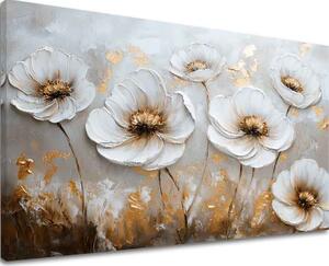 Pictură de flori dansatoare | finisată de mâna artistului - 40x60 cm