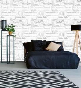 Tapet vlies de lux texte gri
