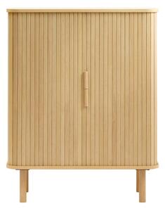 Dulap cu aspect de lemn de stejar cu ușă glisantă 113x90 cm Cavo – Unique Furniture
