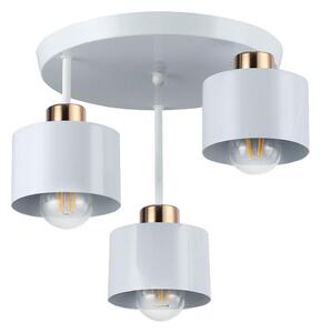 Lustră pe tijă 3xE27/35W/230V d. 30 cm alb/auriu