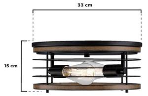 Plafonieră Westinghouse 61250 ACKTON 2xE27/60W/230V lemn recuperat