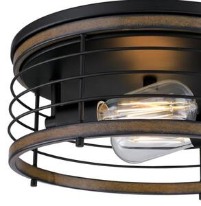 Plafonieră Westinghouse 61250 ACKTON 2xE27/60W/230V lemn recuperat