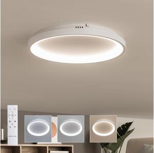 Brilagi - Plafonieră LED dimabilă FALCON SLIM, 42 W, 230 V, diametru 50 cm, albă + telecomandă