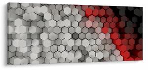 Tablou - 3D hexagoane (120x50 cm)