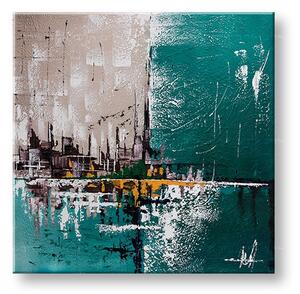 Tablou de perete pictat ABSTRACT 1 parte - 80x80 cm