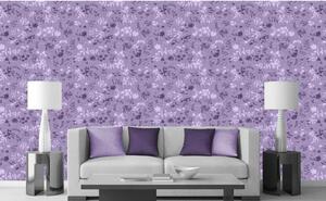 Tapet vlies de lux fundal floral violet
