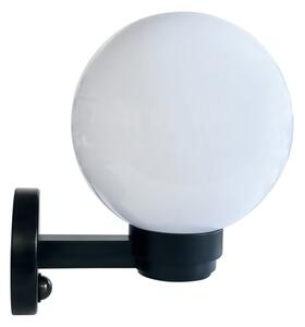 Brilagi - Aplică de exterior HARBOR cu senzor, 1xE27/40W/230V, IP33, negru/transparent