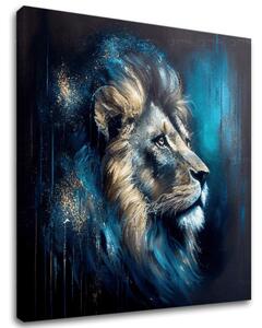Pictură decorativă pe pânză - PREMIUM ART - Lion's Strength and Grace - 60x60 cm