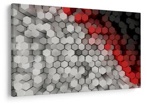 Tablou - 3D hexagoane (90x60 cm)