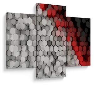 Tablou - 3D hexagoane (90x60 cm)