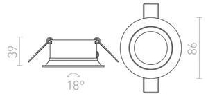 Spot încastrat SOBER 1xGU10/50W/230V alb RED-Design Rendl-R11738