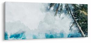 Tablou - Palmier lângă mare (120x50 cm)