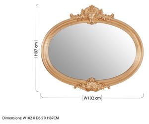 Oglindă de perete 102x87 cm Giselle – Premier Housewares