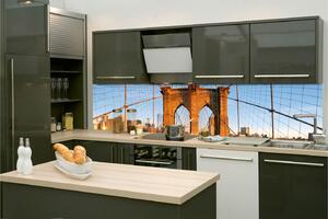 Fototapet pentru bucătărie - podul brooklyn 260 x 60 cm