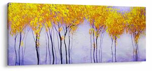 Tablou - Copaci galbeni (120x50 cm)