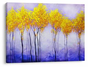 Tablou - Copaci galbeni (70x50 cm)