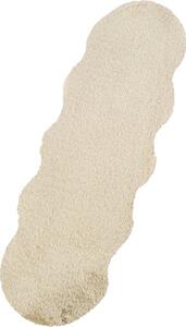 Covor blană artificială Solevito Romance Shape bej 55x160 cm