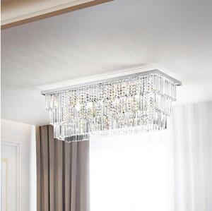 Ideal Lux - Plafonieră MARTINEZ 8xE14/40W/230V crom lucios