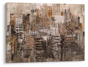 Tablou - Abstract, nuanțe maro (70x50 cm)