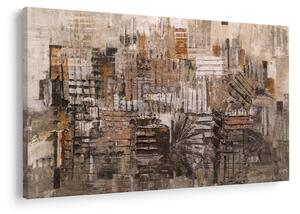 Tablou - Abstract, nuanțe maro (90x60 cm)