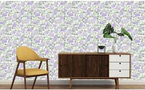 Tapet vlies de lux violet trandafiri