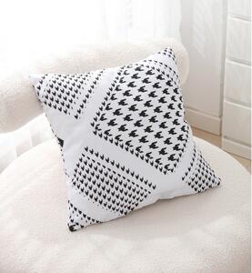 Lenjerie de pat din microsatin alb-negru pentru pat de o persoană cu 3 piese 140x200 cm Roberto – My House