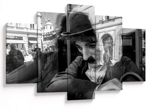 Tablou - Charles Chaplin la Praga (150x105 cm)