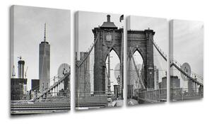 Tablou de perete în 4 părți ORAȘ / NEW YORK - 120x60 cm