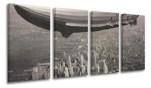 Tablou de perete în 4 părți ORAȘ / NEW YORK - 80x40 cm