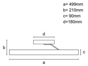 Lustră LED dimabilă aplicată Brilagi LED/86W/230V 3000-6500K auriu + telecomandă