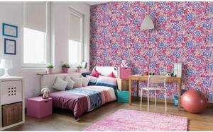 Tapet vlies de lux acuarelă florală colorată