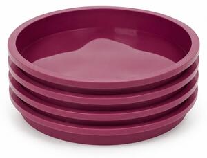 Set 4 forme Pufo Cake din silicon pentru blat de tort, prajituri- rezistente si usor de utilizat, mov