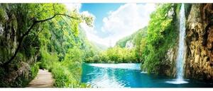 Fototapet panoramic vlies cu relaxează-te în pădure 375 x 150 cm