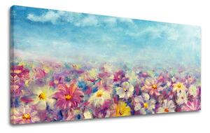 Tablou de perete PANORAMA FLORI - 40x80 cm