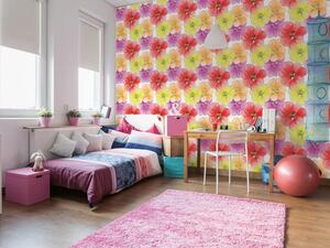 Tapet vlies de lux flori colorate