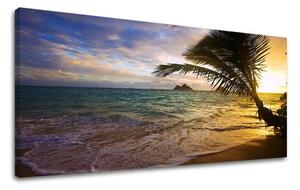 Tablou de perete PANORAMA APUS DE SOARE - 30x60 cm