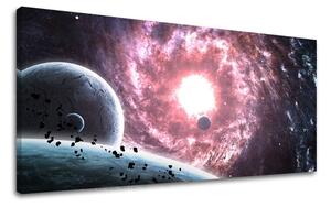 Tablou de perete PANORAMA UNIVERS - 40x80 cm